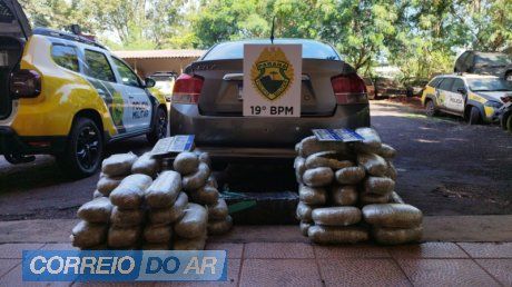 Homem é preso com 138 kg de maconha em abordagem na BR-272 em Guaíra