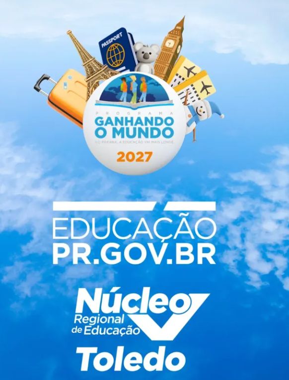 Programa Ganhando o Mundo convoca 16 estudantes da região de Toledo para intercâmbio no exterior