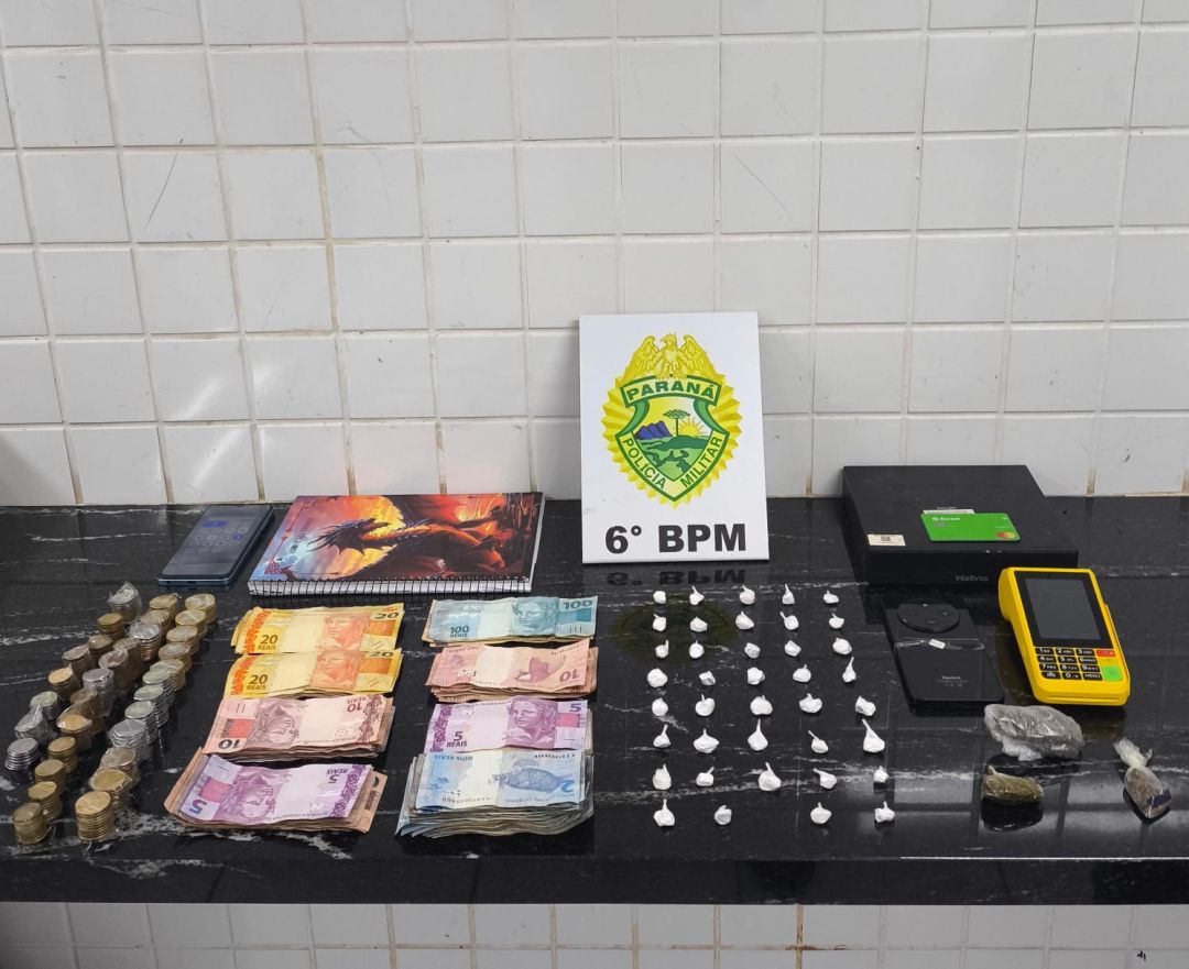 Homem é preso por tráfico de drogas em estabelecimento usado como fachada em Cascavel
