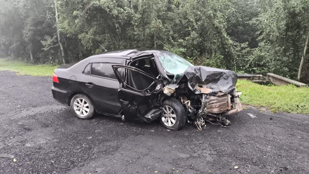 Duas pessoas morrem em grave colisão frontal na BR-373, em Guamiranga