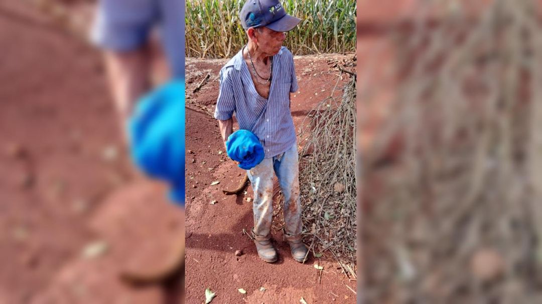 Idoso desaparecido é encontrado desorientado na área rural de Cascavel após três dias