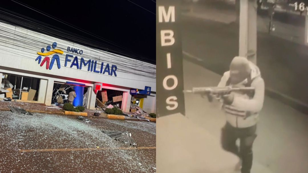Mega-assalto no Paraguai: quadrilha usa explosivos, cerca policiais e invade bancos
