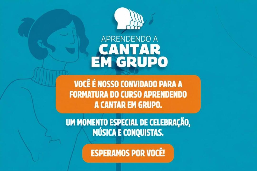 Concerto marcará formatura do curso “Aprendendo a cantar em grupo”