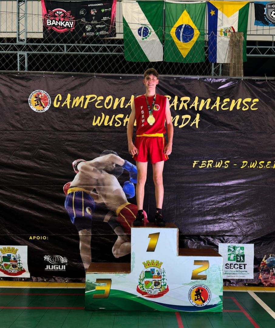 Atleta de Toledo conquista título paranaense de Kung Fu - Wushu Sanda