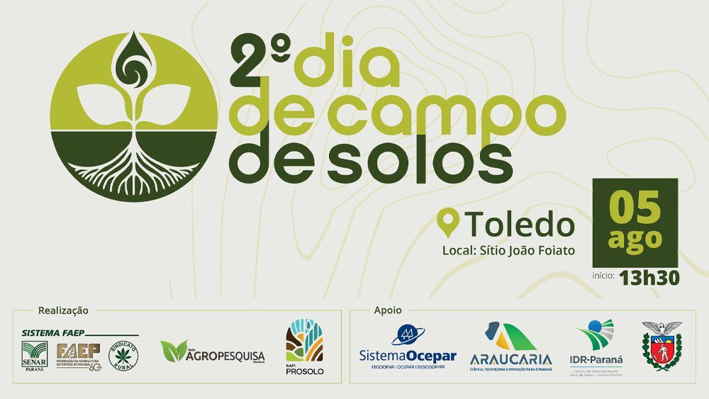 Sindicato Rural de Toledo abre inscrições para Dia de Campo sobre conservação do solo e da água