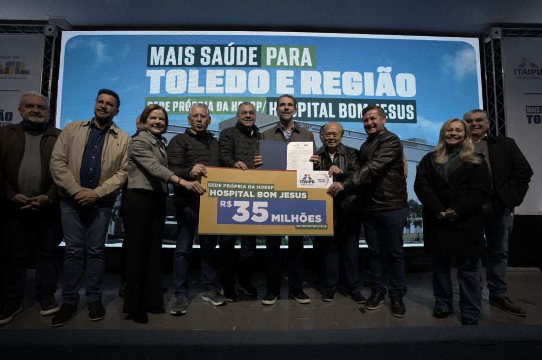Convênio assegura R$ 35 milhões da Itaipu para novo Hospital Bom Jesus