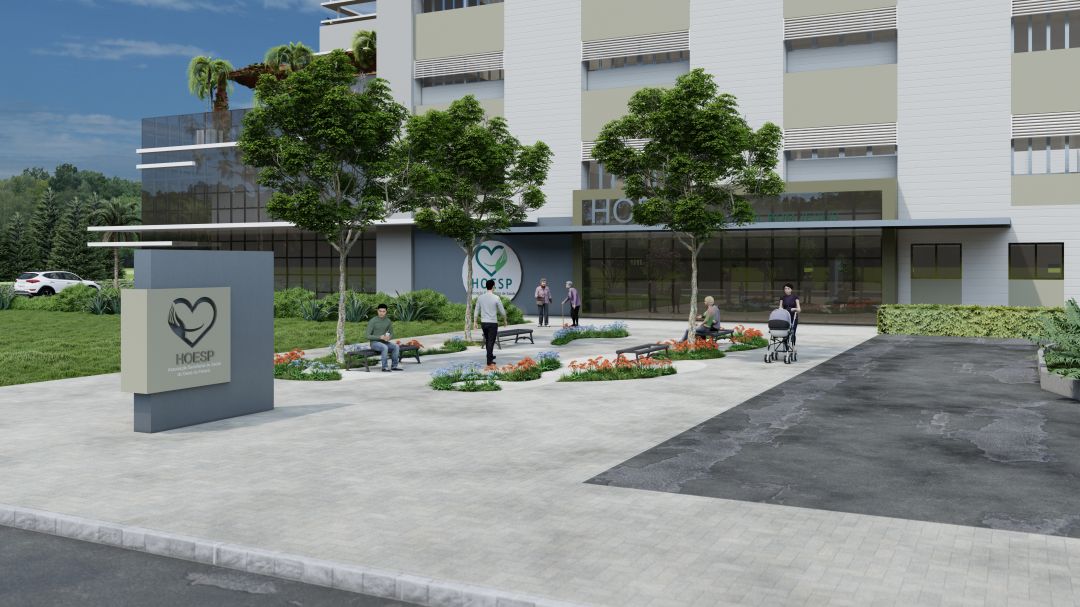 Hoesp divulga imagens do projeto da nova sede do Hospital Bom Jesus; estrutura prevê 500 leitos na fase final da obra