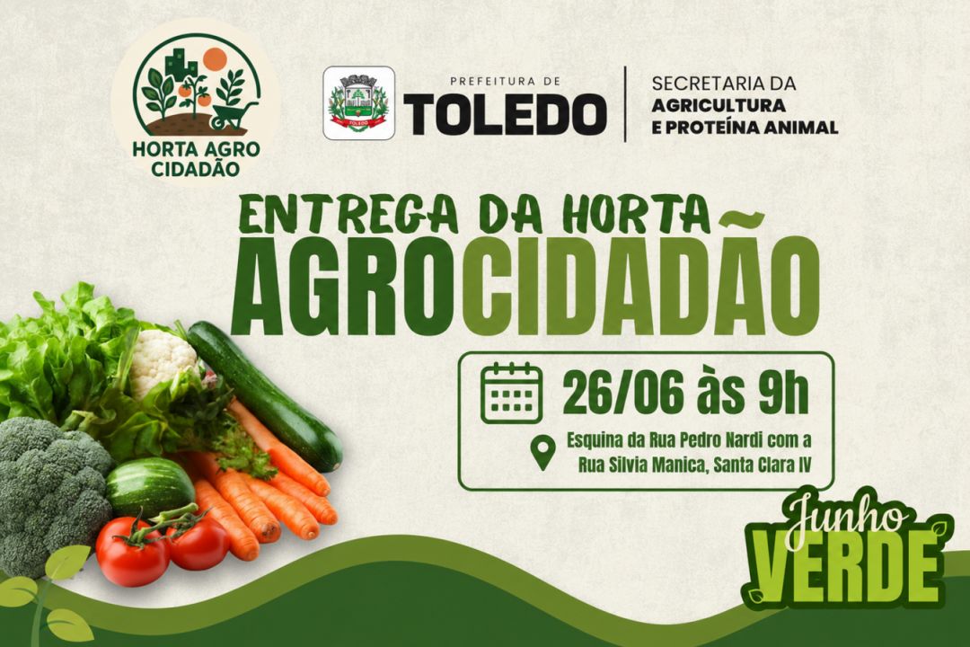 Horta Agrocidadão terá entrega oficial nesta sexta-feira (26) em Toledo