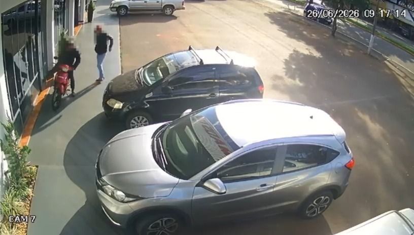 Dupla furta moto em plena luz do dia em Marechal Cândido Rondon