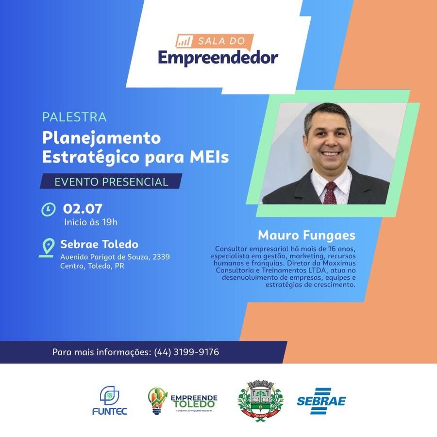 Encontro do Empreende Toledo abordará Planejamento Estratégico para MEIs
