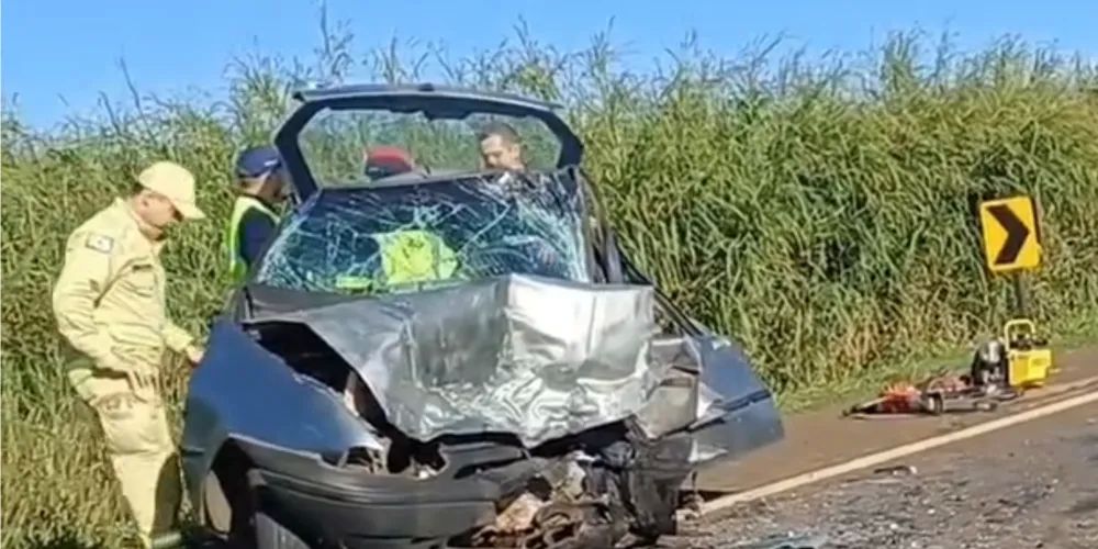 Grave acidente na BR-369 deixa dois mortos e três feridos neste domingo no PR