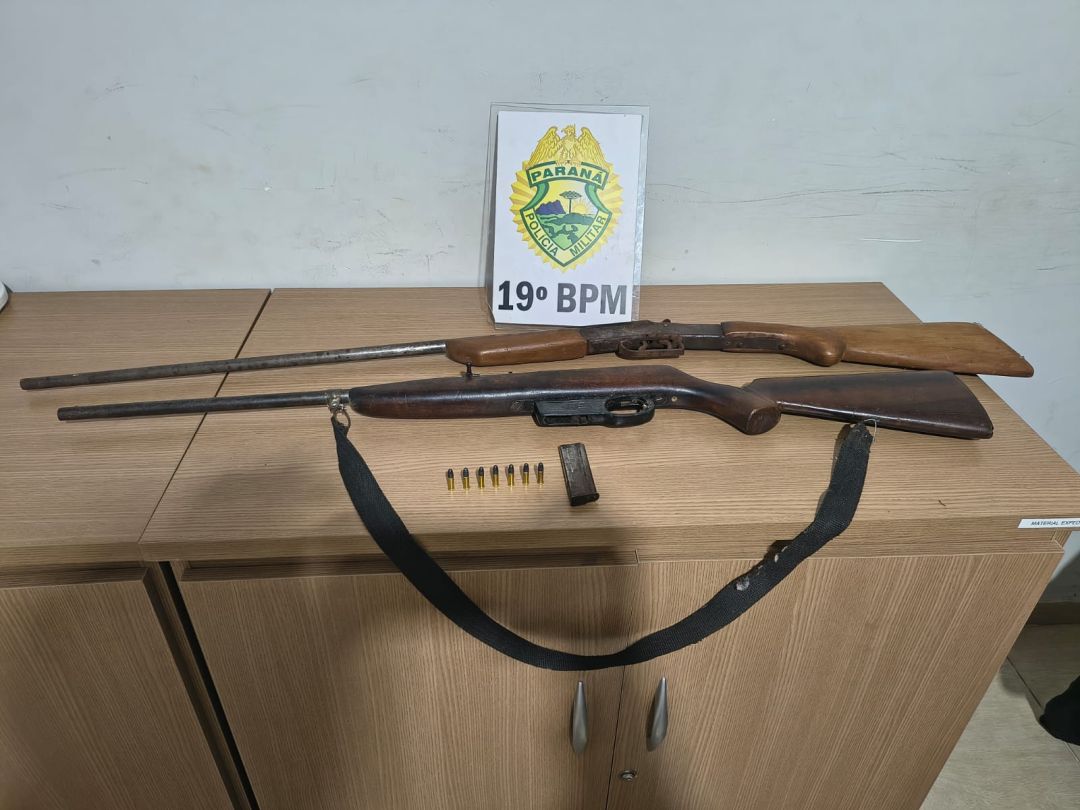 Mulher é esfaqueada e transferida para Toledo; suspeito é preso com duas espingardas em Nova Santa Rosa