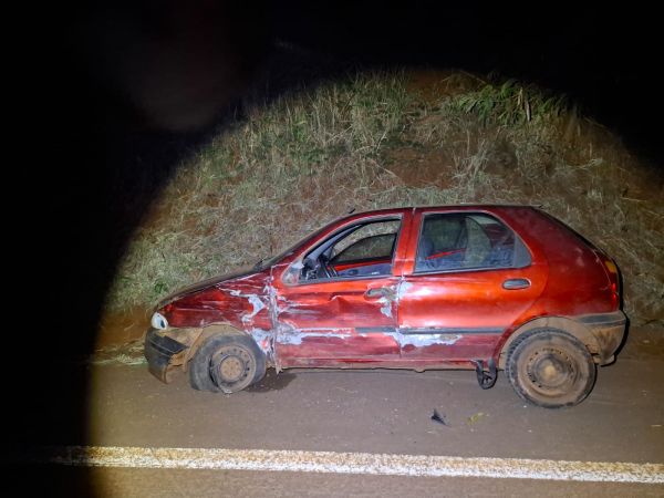 Acidente entre Onix e Palio deixa mulher ferida entre Quatro Pontes e Novo Sarandi