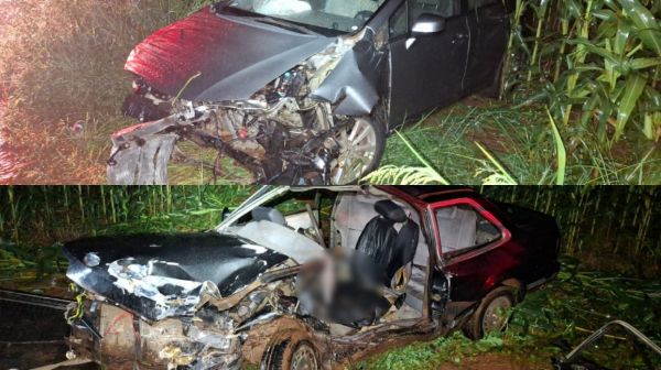 Batida entre carros no Norte do Paraná causa morte de dois jovens; motorista não possuía CNH