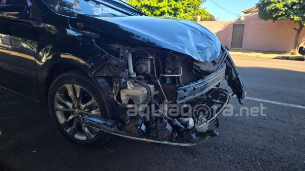 Grave colisão entre carro e moto mobiliza Corpo de Bombeiros em Marechal Cândido Rondon