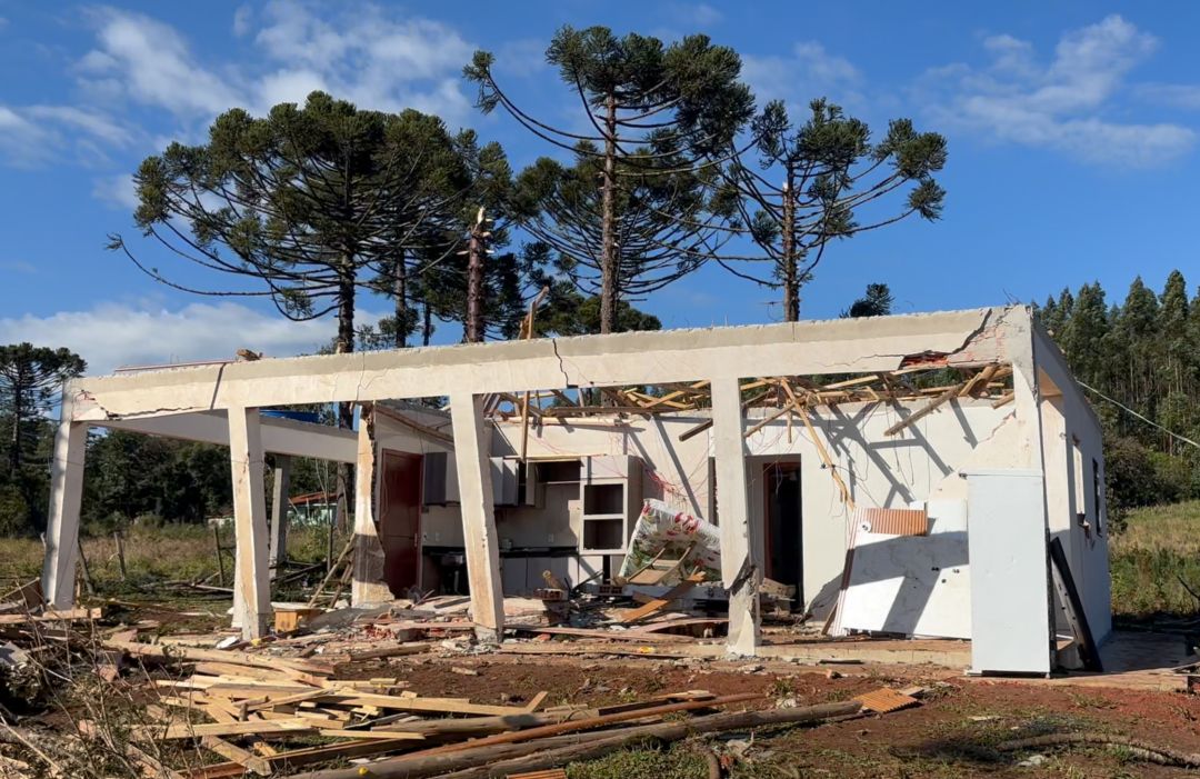 Simepar confirma que tornado de categoria F2 atingiu cidade no Centro-Sul do Paraná