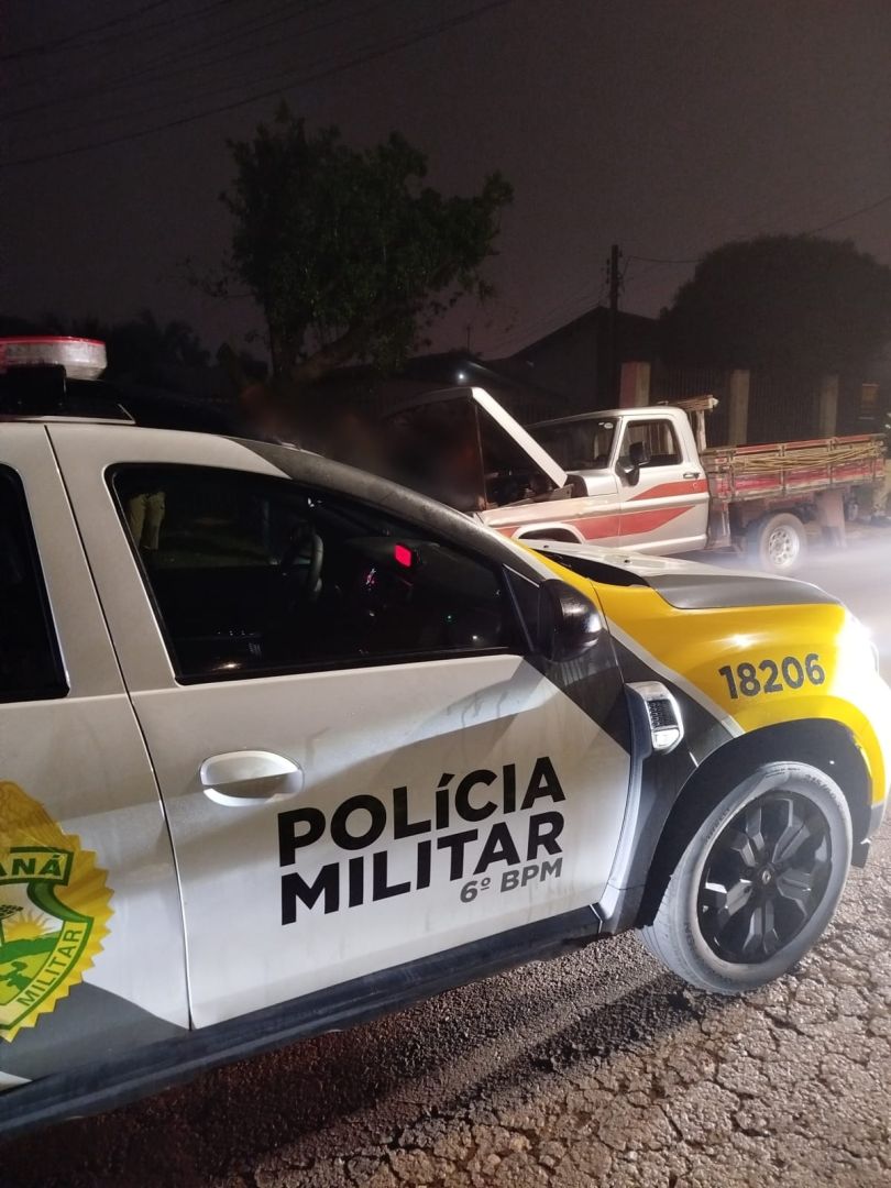 Polícia Militar recupera caminhonete furtada em Cascavel poucas horas após o crime