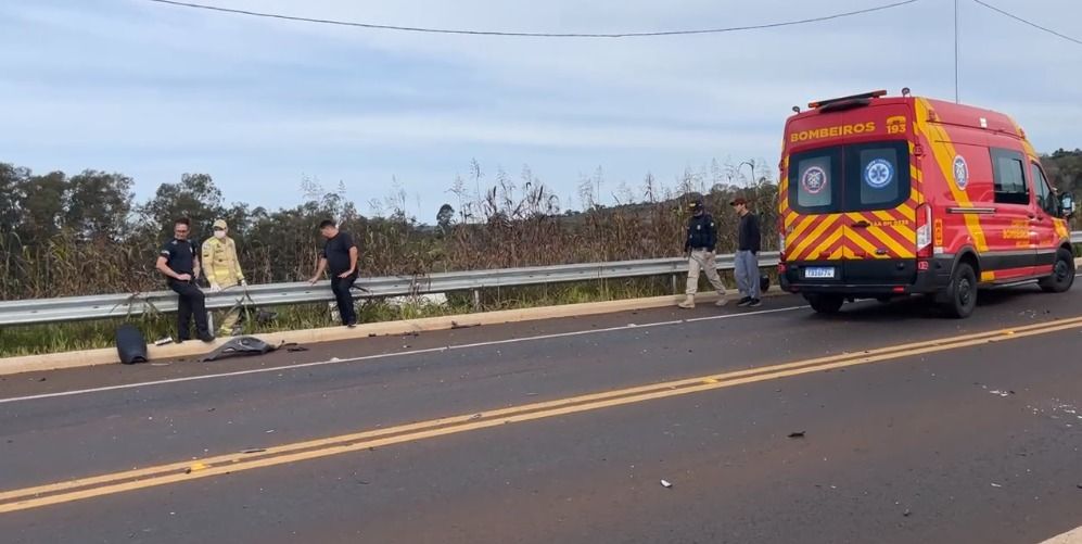 Motociclista morre em grave acidente na Perimetral Leste, em Foz do Iguaçu