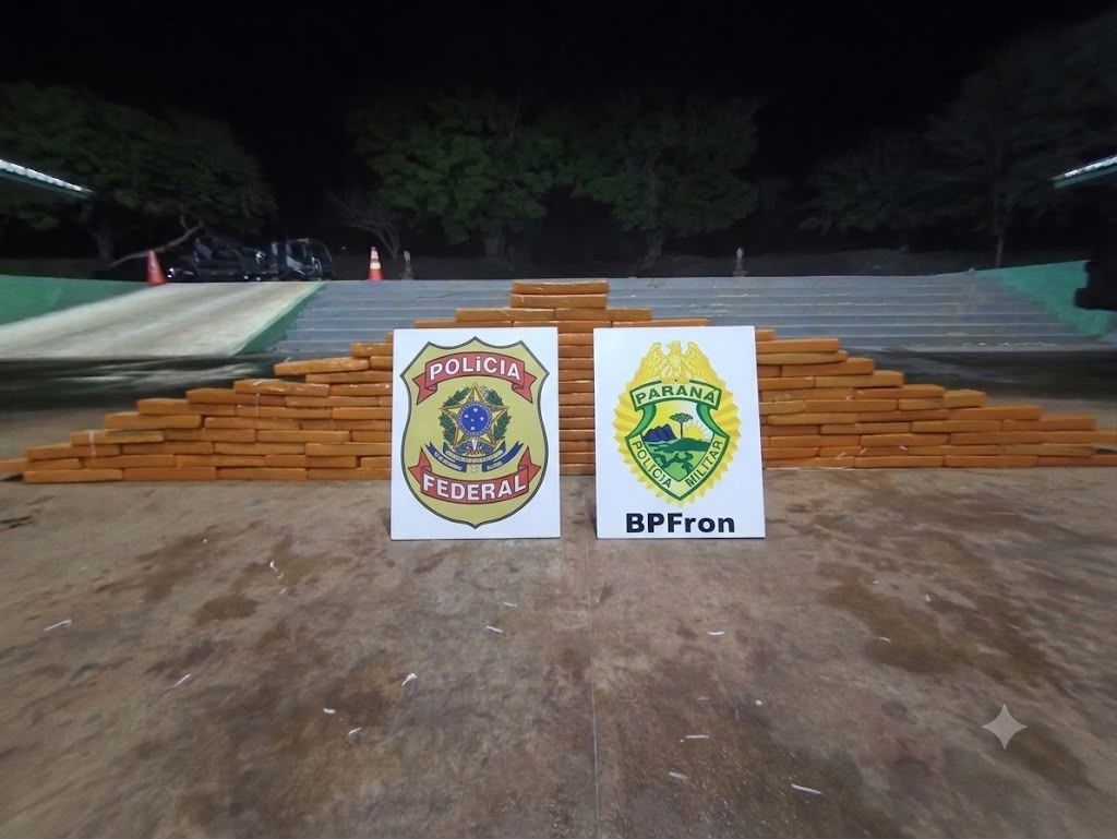 Traficante joga mais de 100 kg de maconha nas águas do Lago de Itaipu em fuga da Polícia em Pato Bragado