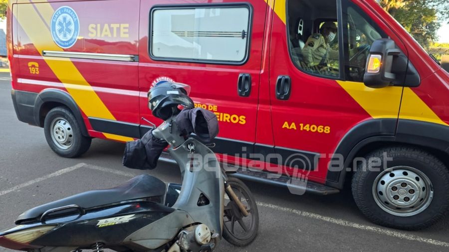 Homem sofre ferimentos após colisão em Avenida de Marechal Rondon