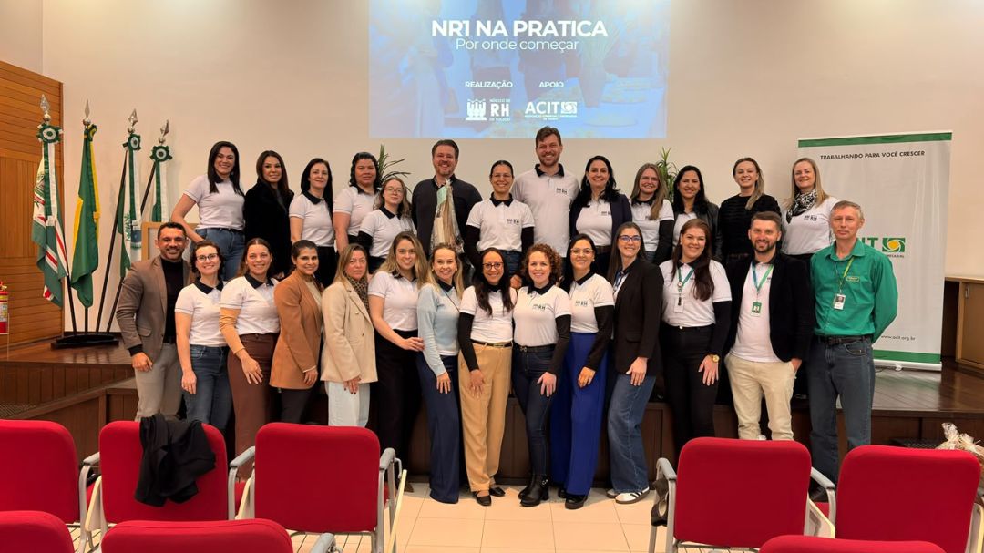 Núcleo de RH da ACIT realiza encontro sobre atualização da NR1 e saúde mental no trabalho