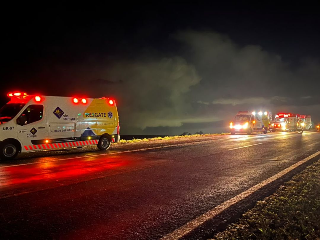 Acidente com quatro veículos na BR-163 entre Cascavel e Toledo deixa dois feridos