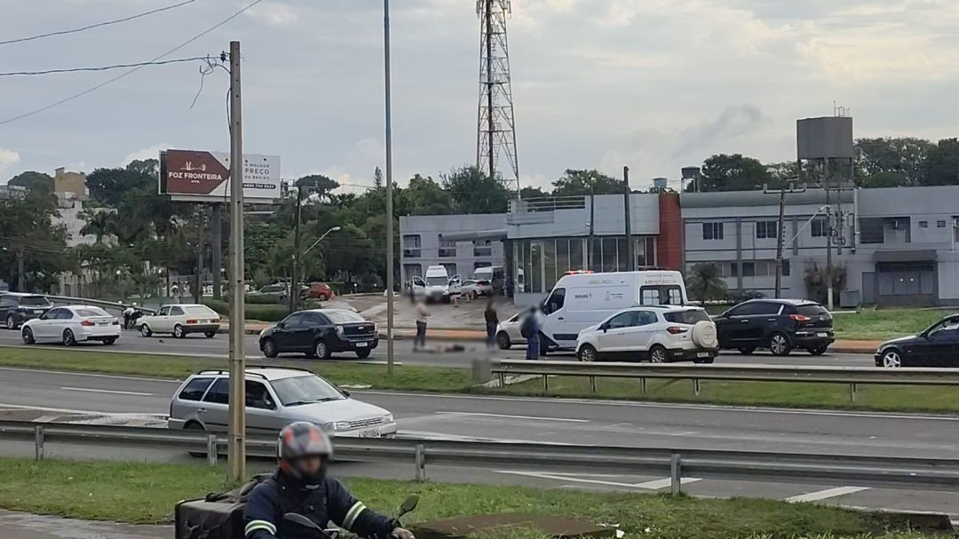 Homem morre atropelado na BR-277 em Foz do Iguaçu