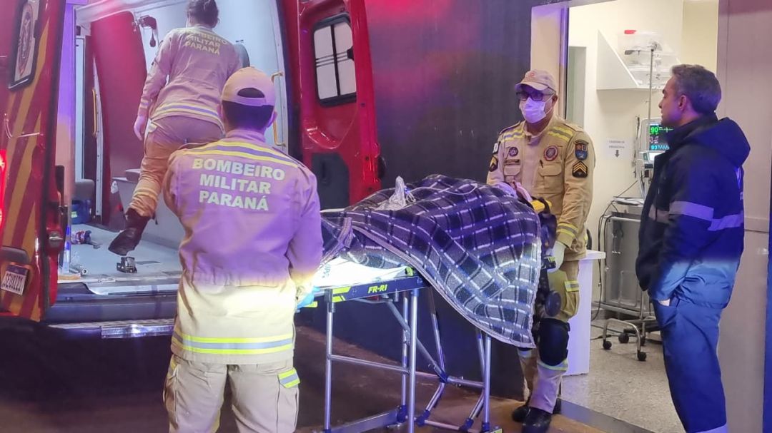 Queda de silo de 10 metros de altura deixa vítima em Cascavel