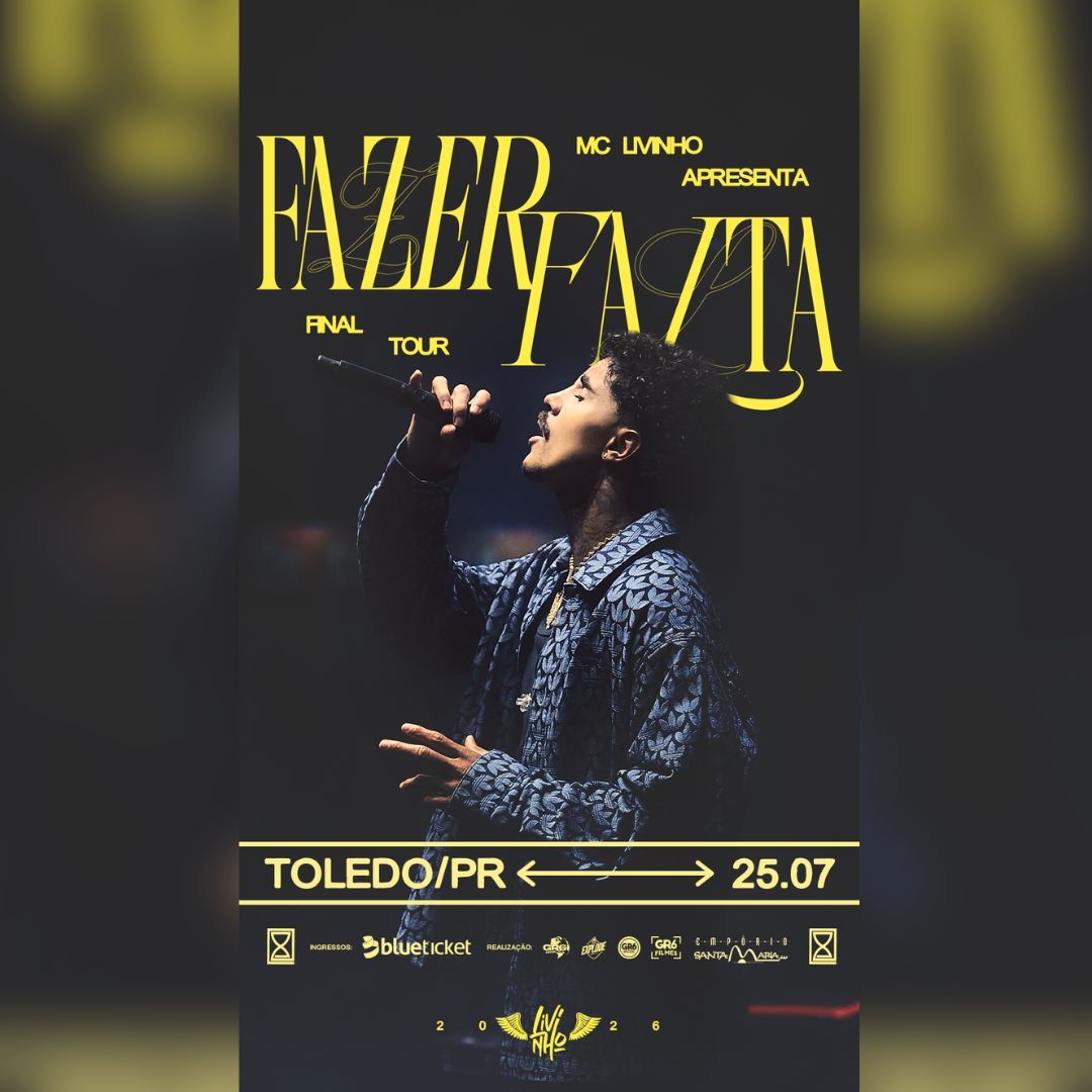 MC Livinho se apresenta no Pier Santa Maria neste sábado (25) na turnê de despedida dos palcos; garanta o seu ingresso aqui