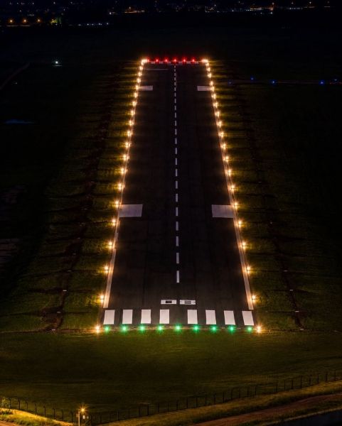 Aeroporto de Guaíra avança com obra que permitirá voos durante a noite