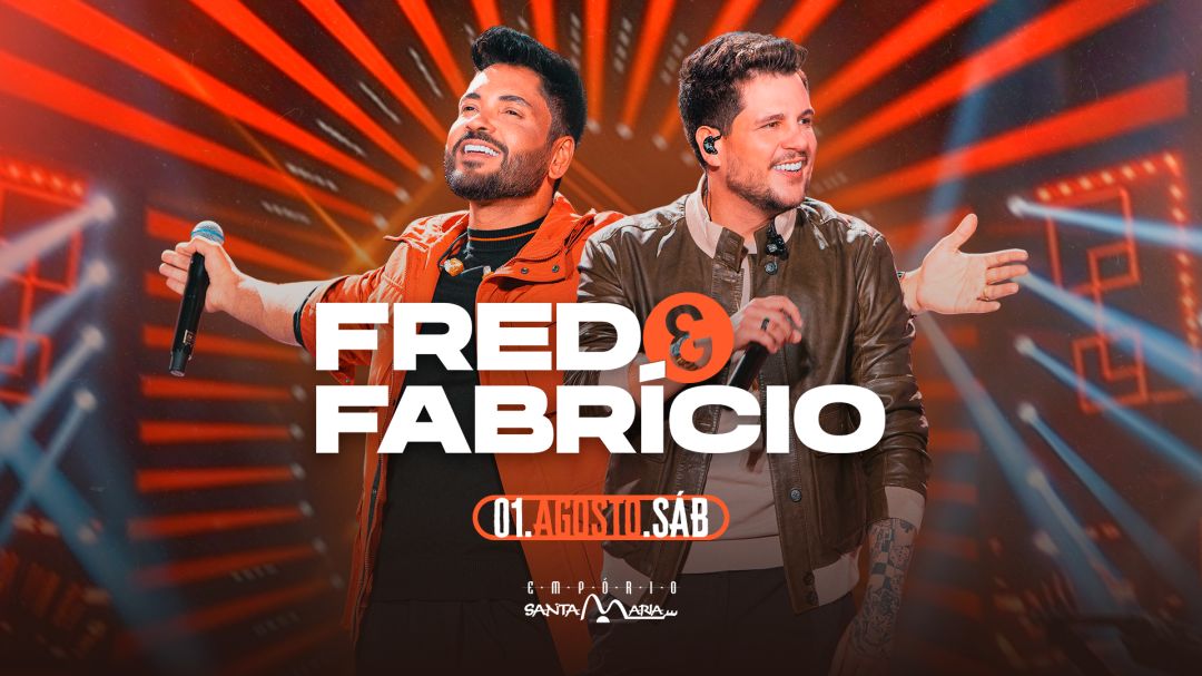 Fred & Fabrício se apresentam no Empório Santa Maria no próximo sábado (01)