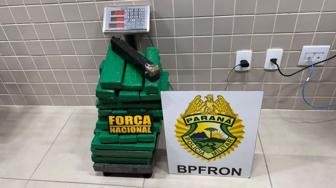 BPFron, PRF e Força Nacional apreendem drogas na Ponte Ayrton Senna