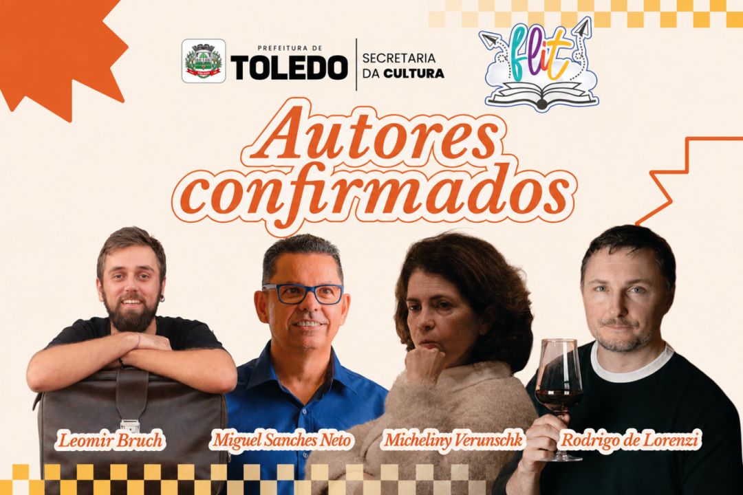 Autores renomados confirmam presença na 5ª Festa Literária de Toledo