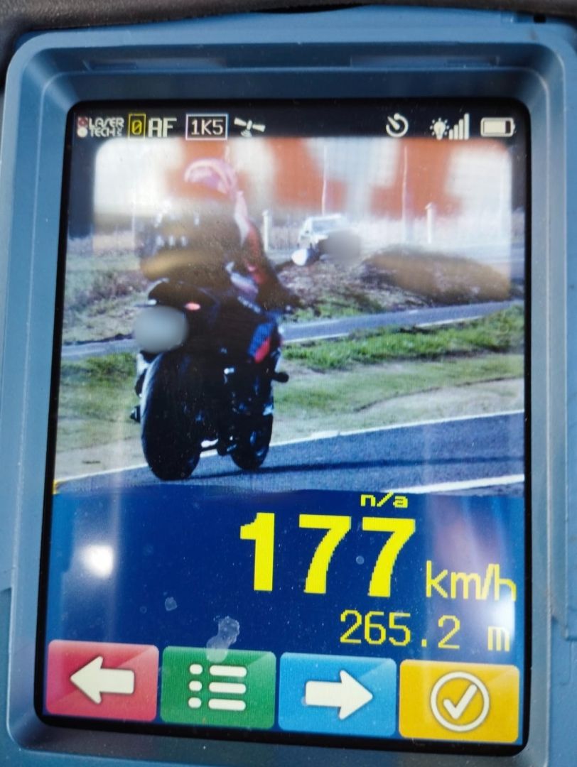 PRF flagra motociclista a 177 km/h na BR-163, em Cascavel
