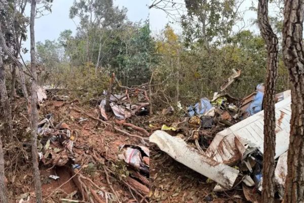 Avião de táxi aéreo cai e mata duas pessoas em Campo Grande