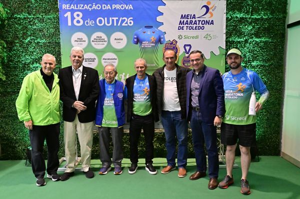 Lançamento oficial da 25ª Meia Maratona de Toledo – Sicredi reúne autoridades, parceiros e apresenta novidades para edição comemorativa