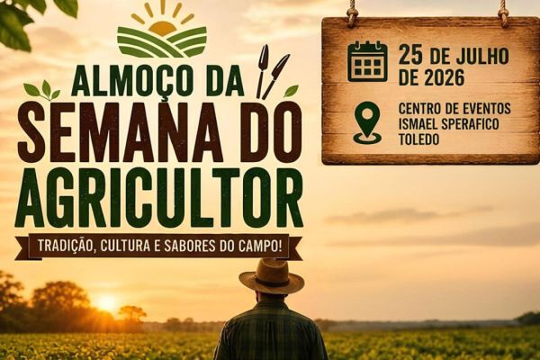Semana do Agricultor terá desfile de tratores e almoço com pratos típicos em Toledo neste sábado (25)