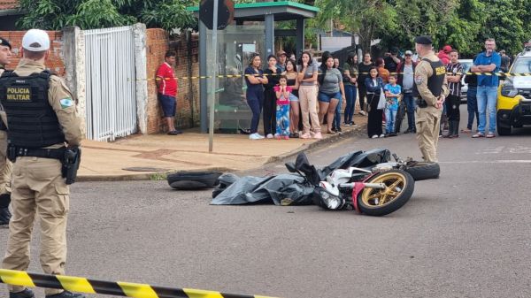 Homem morre ao ser baleado no meio de rua em Cascavel