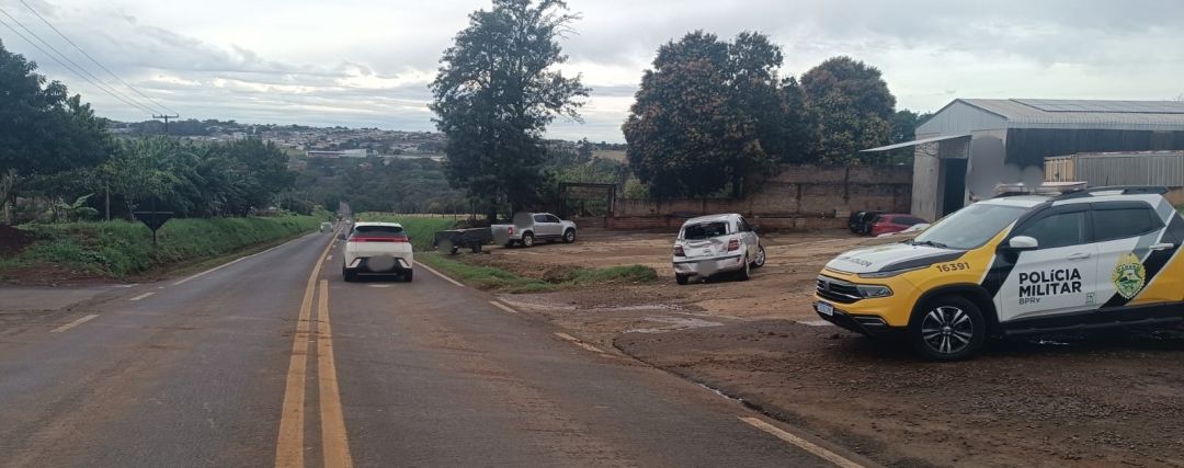 Jovem fica ferida em colisão traseira na PR-317, em Toledo