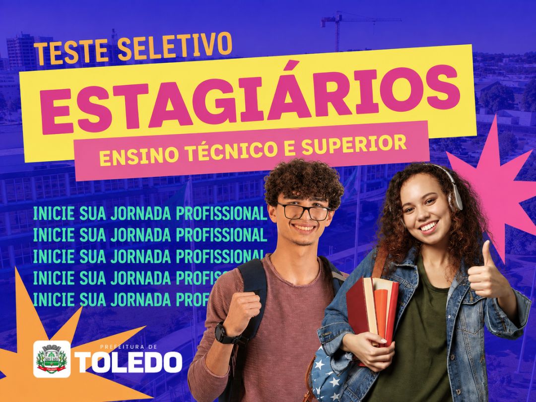 Prefeitura abre processo seletivo para estagiários de níveis técnico e superior