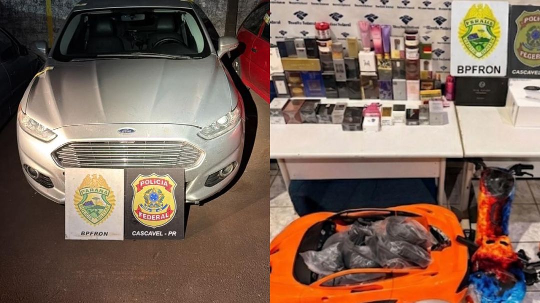 Três mulheres são presas com carga milionária de medicamentos e mercadorias ilegais em Cascavel