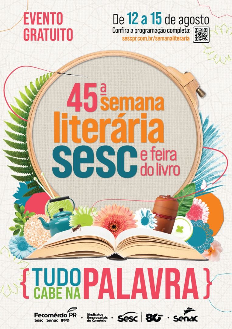 Semana Literária do Sesc transforma Toledo em palco da literatura entre 12 e 15 de agosto