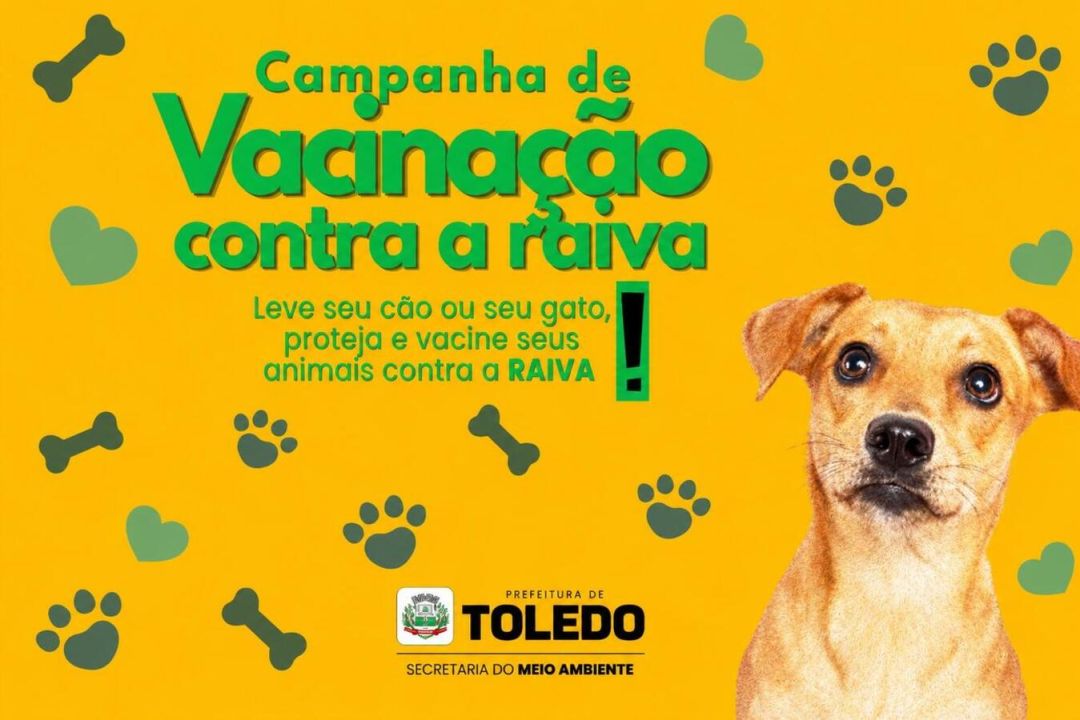 Proteção e Defesa Animal promoverá vacinação de cães e gatos contra a raiva