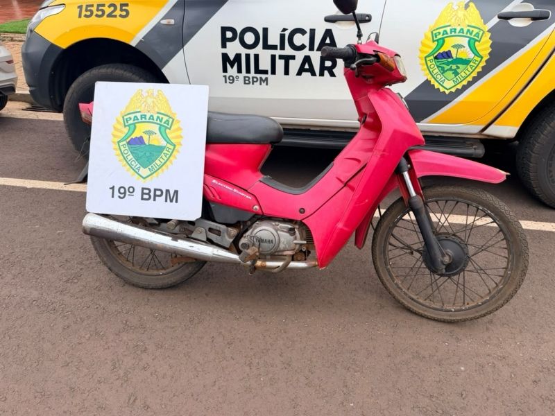 Motoneta furtada em Mercedes é encontrada pelo próprio dono em Porto Mendes