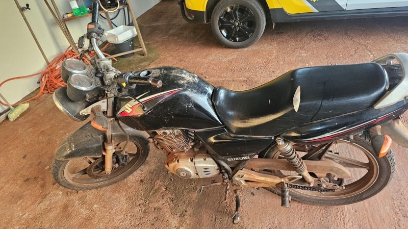 PM recupera moto em Mercedes antes da dona perceber furto