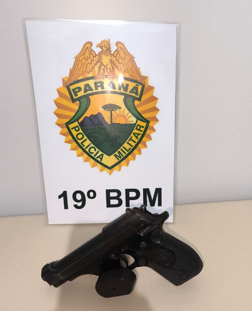 Motorista com CNH cassada é preso com pistola de numeração raspada em São Pedro do Iguaçu