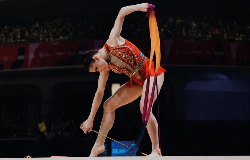 Toledana Maria Eduarda Alexandre ficou a duas posições da final na estreia em Mundial de Ginástica Rítmica