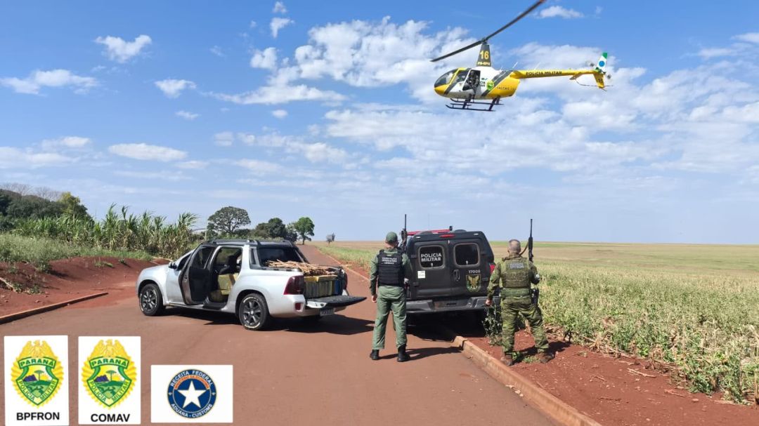 Polícia apreende 680 kg de maconha em Assis Chateaubriand após perseguição policial
