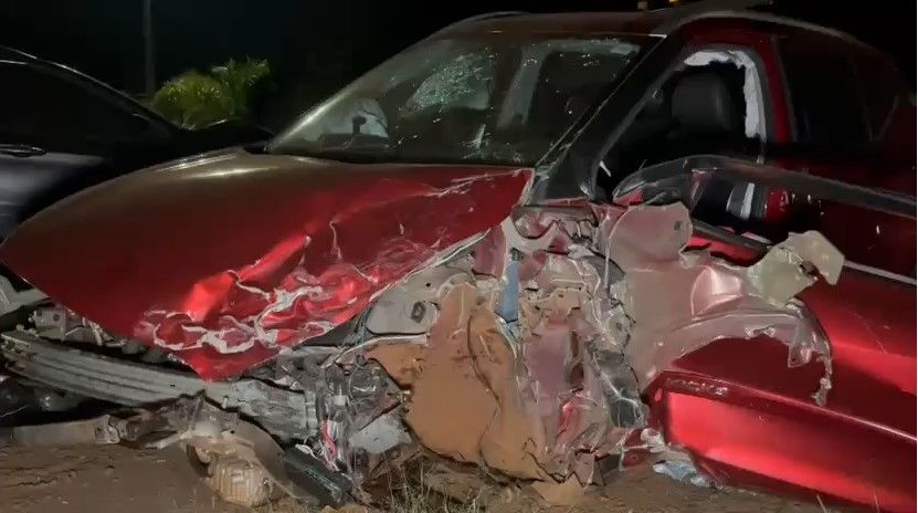 Acidente com 3 veículos deixa mulher gravemente ferida em Cascavel