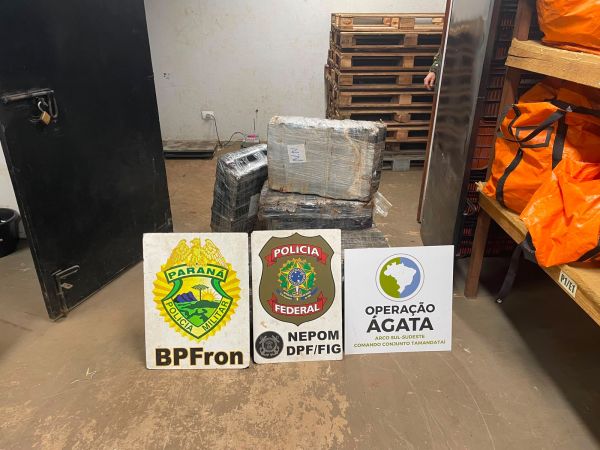 Mais de 216 quilos de maconha são apreendidos durante ação conjunta em Foz do Iguaçu